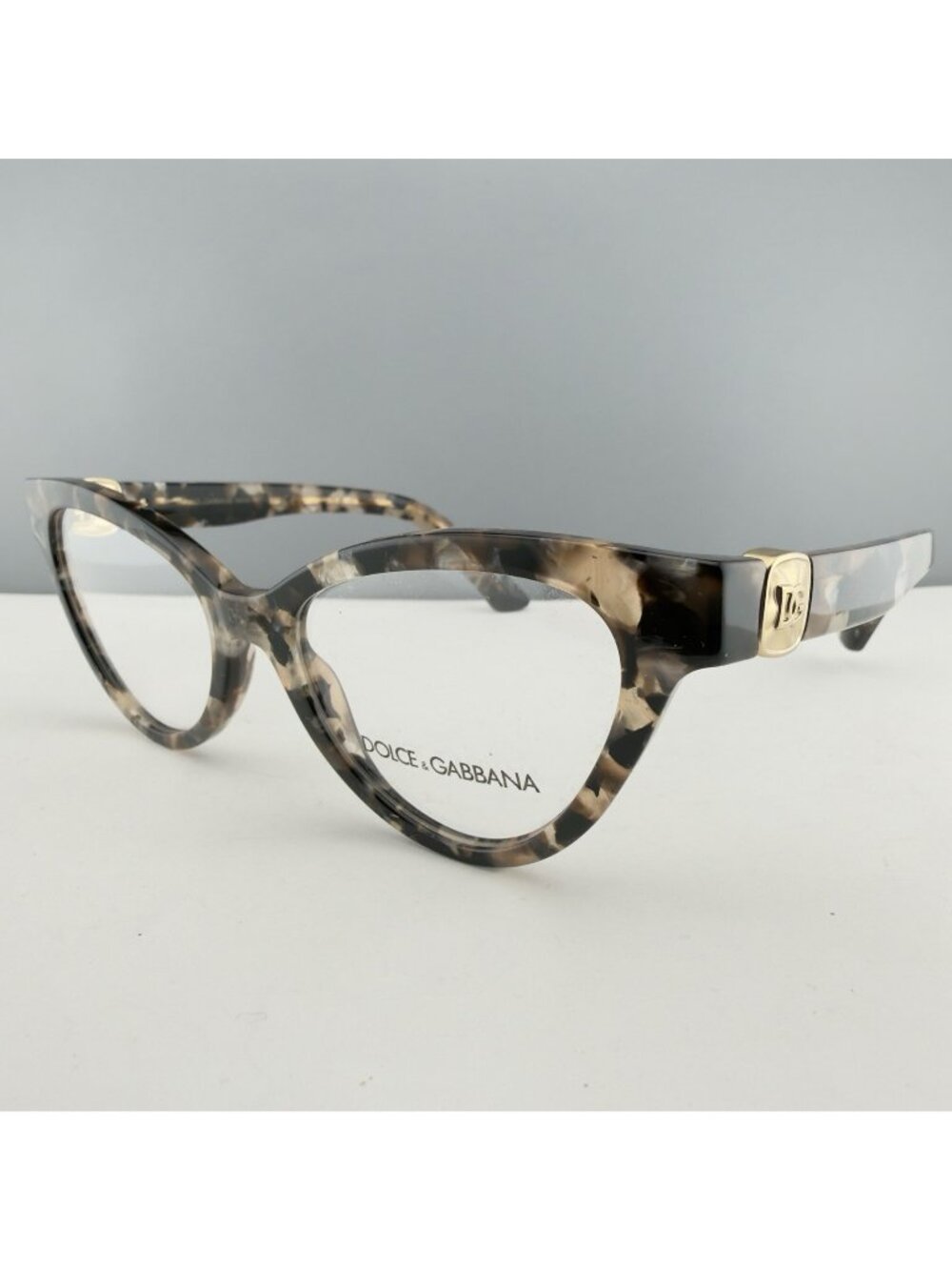 Dolce & Gabbana Eyeglasses Frames DG 3394 3438 Brown Tortoise Cat Eye 52-18 145
